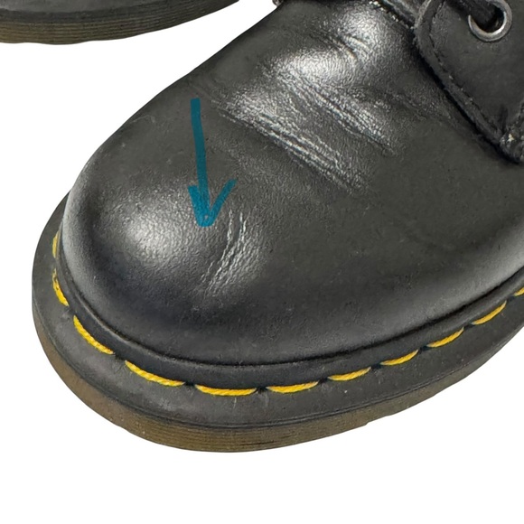 Dr. Martens 1460 Black Lace Up Softy Leather Combat Boot 8 - Picture 7 of 16